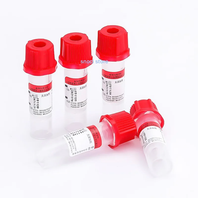 100pcs 멸균 마이크로 혈액 수집 튜브 0.5ml  - Blood Collection Tube 리뷰 및 가격